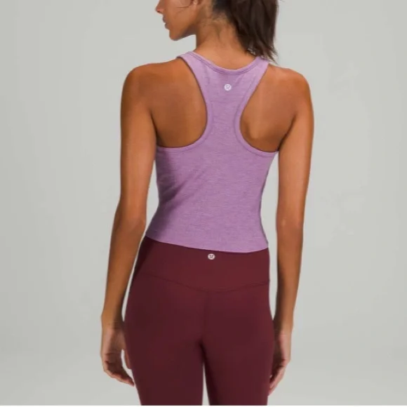 NWT Lululemon Athletica Ebb To Street Crop Tank Wisteria Purple - Picture 7 of 10